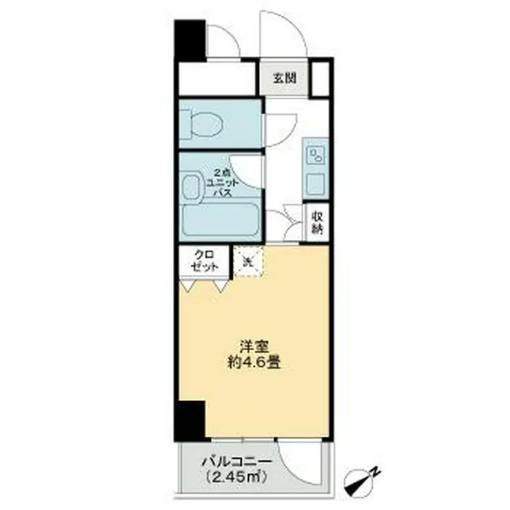 いづみハイツ茅場町 7階階 間取り