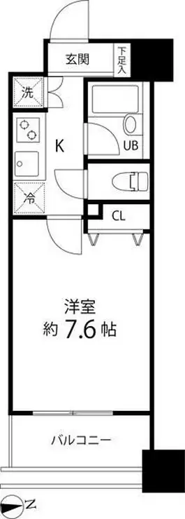 スペーシア秋葉原 12階階 間取り