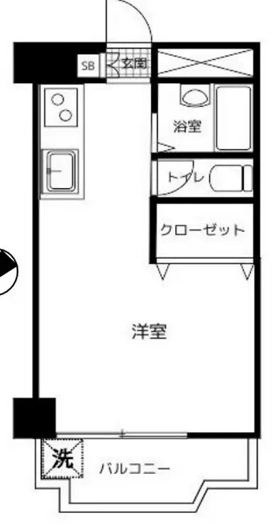 築地永谷コーポラス 11階階 間取り
