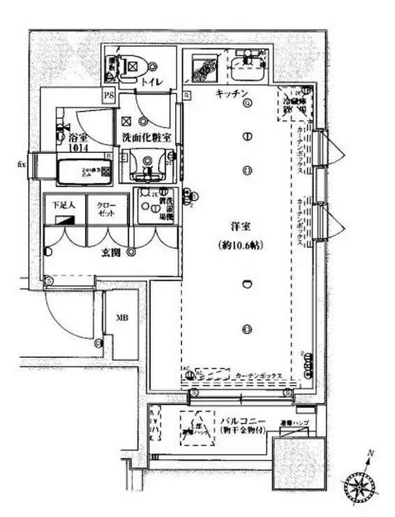 フォレシティ神田多町 2階階 間取り