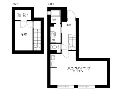 ES-GRANDE文京白山(1LDK/4階)の間取り写真
