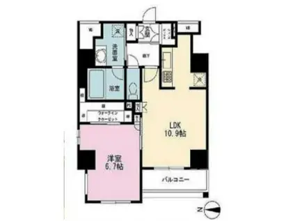 シティインデックス千代田秋葉原(1LDK/3階)の間取り写真