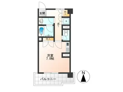 鶯谷永谷マンション(ワンルーム/9階)の間取り写真