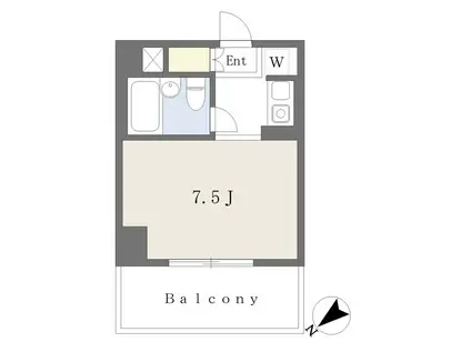 パストラル根岸(ワンルーム/6階)の間取り写真
