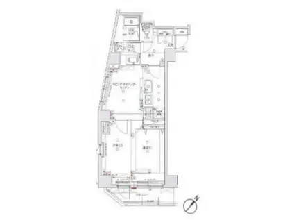 アヴニールイシ南千住(2LDK/4階)の間取り写真