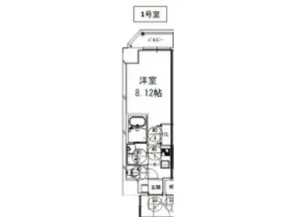 S-FORT桜ノ宮(1K/5階)の間取り写真