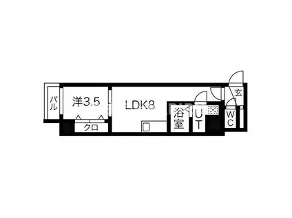 GROOVE今福鶴見(1LDK/5階)の間取り写真