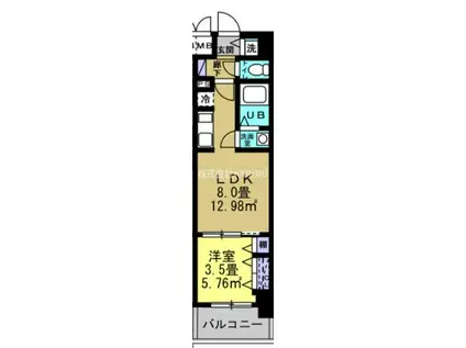 リアライズ南巽PJ(1LDK/1階)の間取り写真