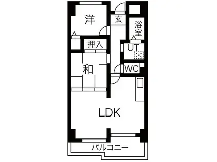 アーバンパーク関目(3DK/9階)の間取り写真