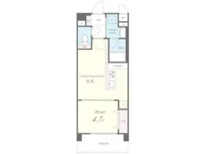 PARVIS FLORA TSURUMI (1LDK/3階)の間取り写真