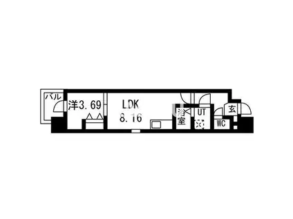 ART TENNOUJI(1LDK/6階)の間取り写真