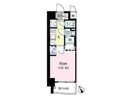 エスリード大阪平野プライム(1K/2階)の間取り写真