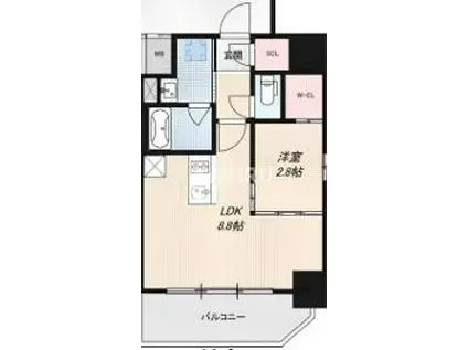 リアライズ小路(1LDK/2階)の間取り写真