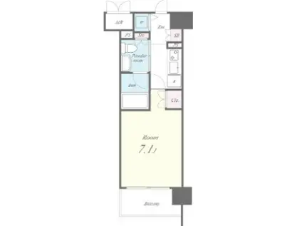 セイワパレス大阪城北(1K/7階)の間取り写真