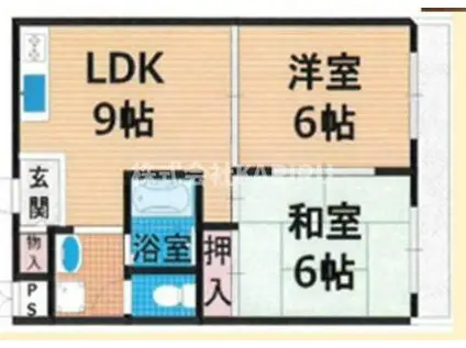 リーフ ザ カピタン(2LDK/3階)の間取り写真