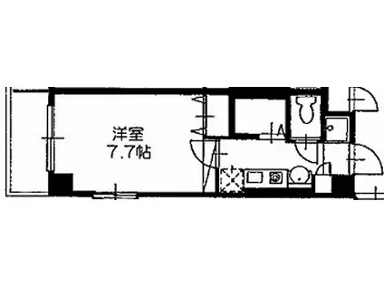 Mプラザ蒲生四駅前(1K/8階)の間取り写真