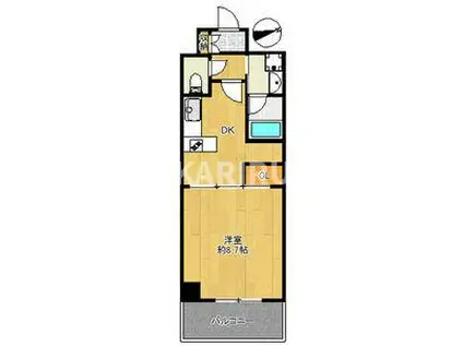 レクシア鶴見(1DK/5階)の間取り写真