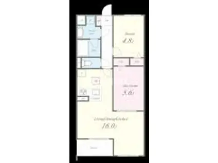 サウス COAT(1SLDK/1階)の間取り写真