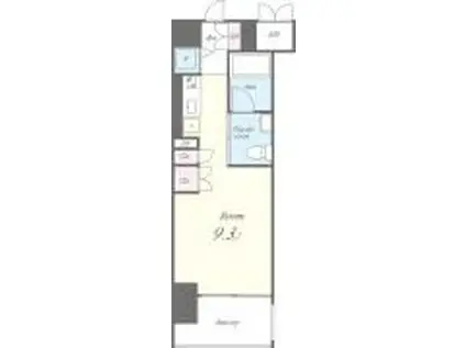 セイワパレス京橋コルティーレ(ワンルーム/8階)の間取り写真