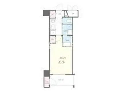 セイワパレス深江橋駅前(1K/2階)の間取り写真