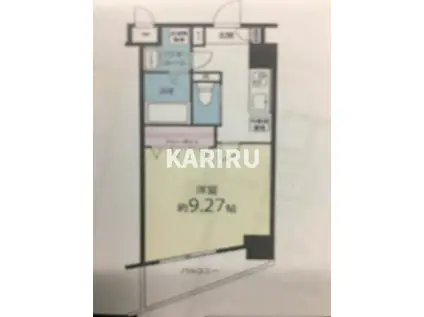 フォレストフィールド(1K/6階)の間取り写真