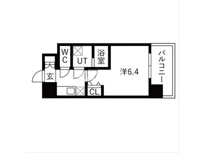 ワールドアイ大阪イースト CITY(1K/2階)の間取り写真