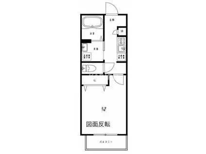 ALEGRIA藤田町イースト(1K/1階)の間取り写真