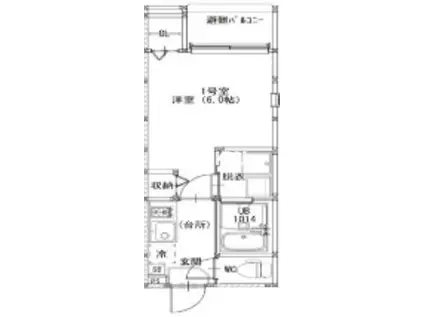 REVE COURT(1K/3階)の間取り写真