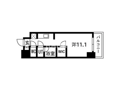 ウエリスアーバン守口(ワンルーム/4階)の間取り写真