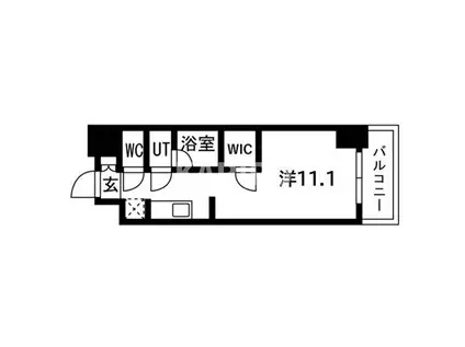 ウエリスアーバン守口(ワンルーム/10階)の間取り写真