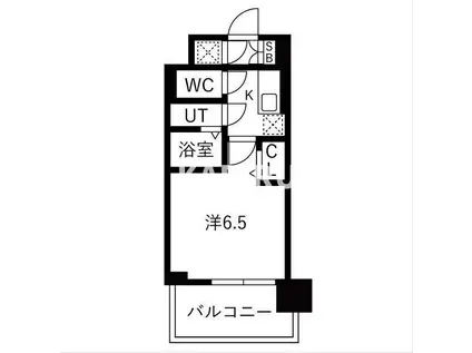 レジュールアッシュ緑橋駅前(1K/2階)の間取り写真