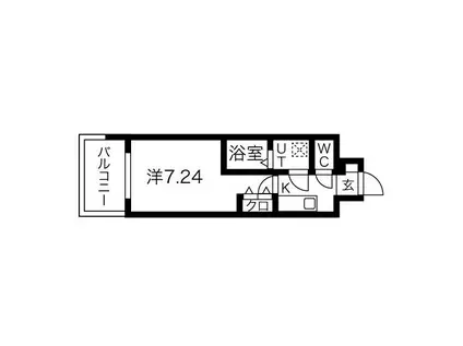 GROOVE今福鶴見(1K/7階)の間取り写真