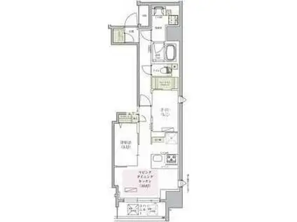 アーバネックス堺筋本町(2LDK/14階)の間取り写真