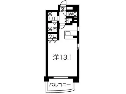 CON BRIO ST(1K/6階)の間取り写真
