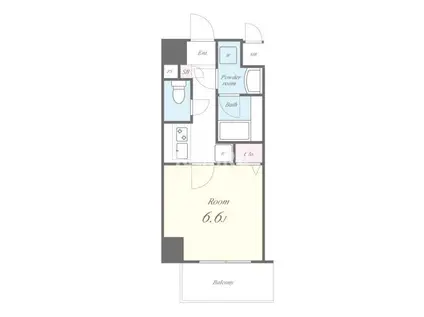 天王寺ルート25(1K/2階)の間取り写真