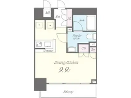 セイワパレス京橋コルティーレ(ワンルーム/5階)の間取り写真