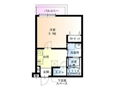 フジパレス千林5番館(1K/2階)の間取り写真