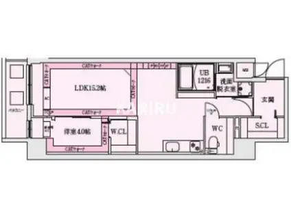 LEGALAND猫 MIYAKOJIMA(1LDK/7階)の間取り写真