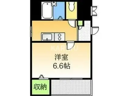 MSPALAZZO 都島(1K/8階)の間取り写真