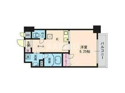 ジュネス関目高殿(1K/5階)の間取り写真