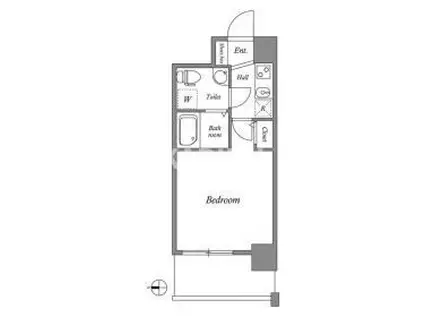 ARISTO扇町(1K/4階)の間取り写真