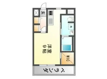 ヴァンスタージュ大阪城イースト(ワンルーム/5階)の間取り写真