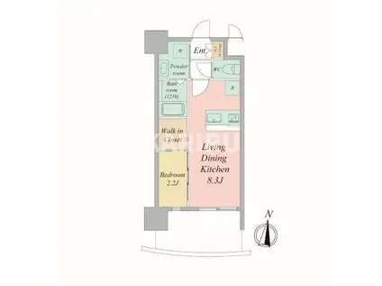 セレニテ新大阪アリエ(1LDK/3階)の間取り写真