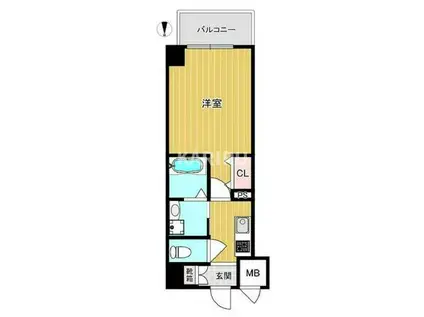 フウキレジデンス関目(1K/2階)の間取り写真