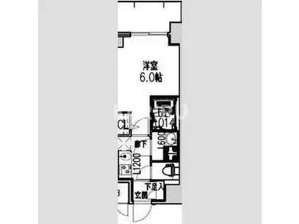 S-RESIDENCE布施AVENTRA(1K/10階)の間取り写真