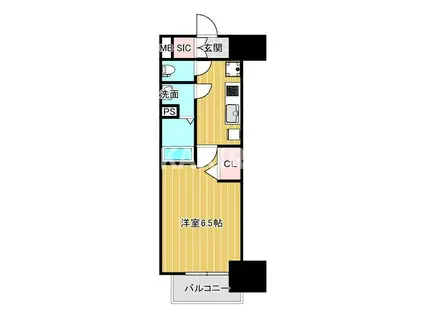 ARTIZA新大阪D.C(1K/7階)の間取り写真