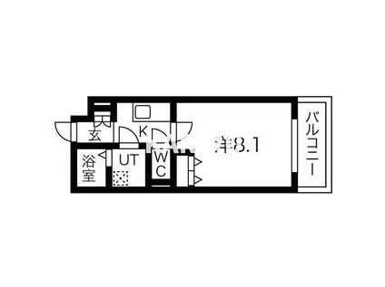 MV.FM大阪放出II(1K/4階)の間取り写真