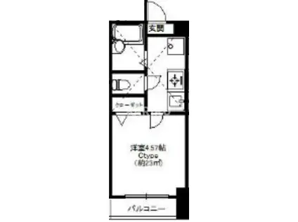 メゾンイストワール(1K/5階)の間取り写真