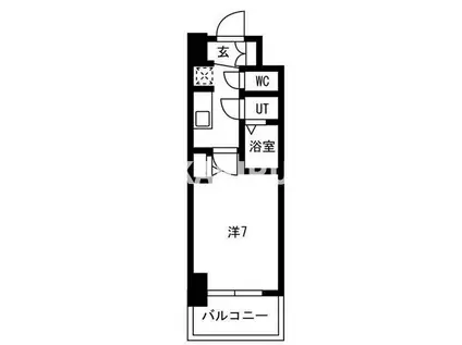ソルテラスOSAKA緑橋クレアスト(1K/6階)の間取り写真