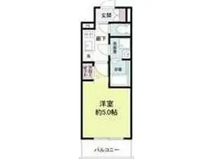 THE HUB MIYAKOJIMA(1K/2階)の間取り写真